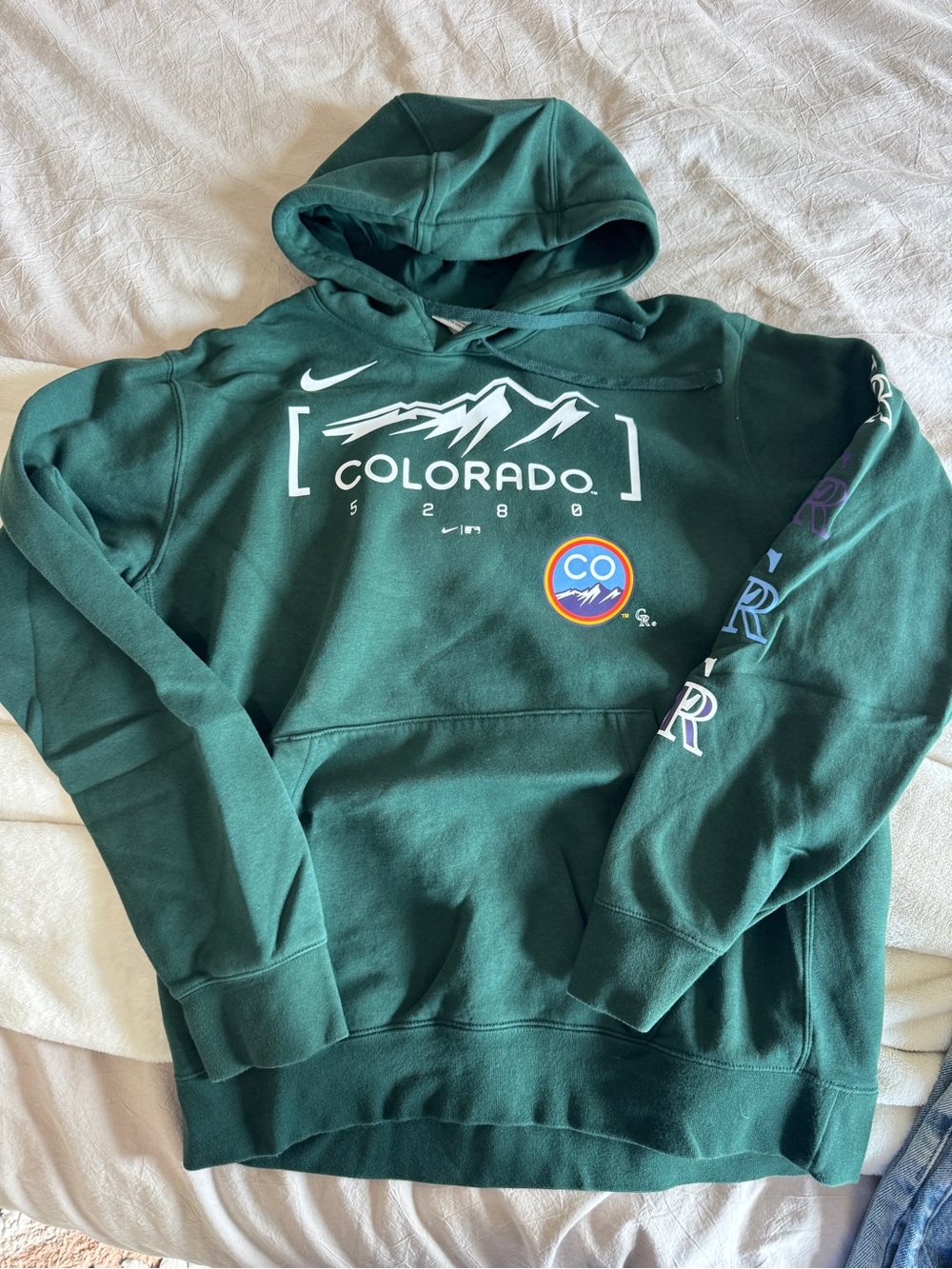 Nike Colorado Rockies Green Hooded Sweatshirt